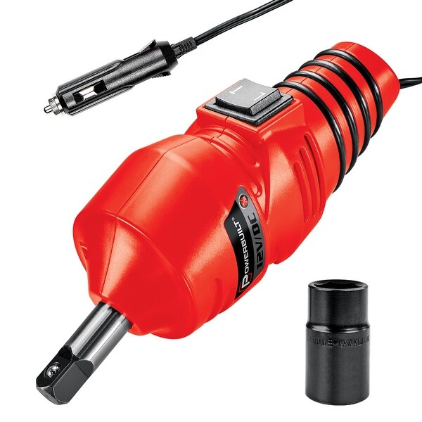 Powerbuilt 12V 1/2" Dr. Impact Wrench Kit for Lug Nuts Tire Change - 240063