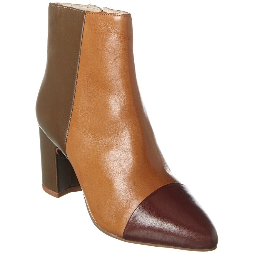 Leather Bootie - Overstock - 31989581 
