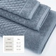 preview thumbnail 16 of 193, Linery & Co. Cotton Diamond Waffle Texture Bath Towels.