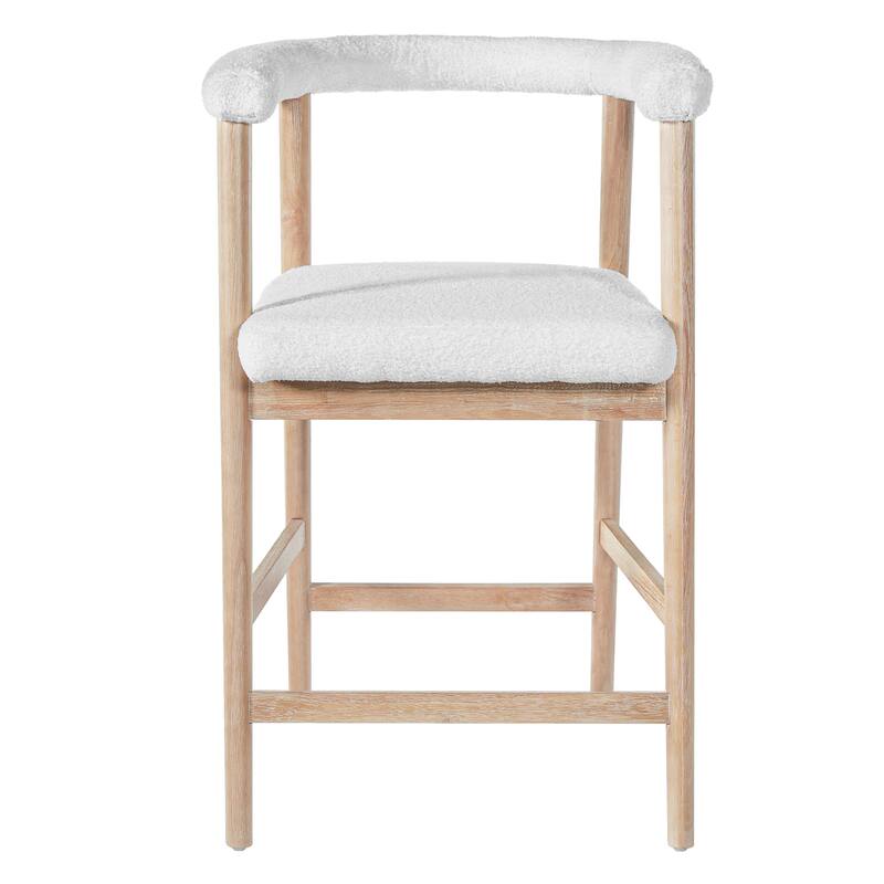 Christopher Knight Home - Modern Wooden Bar Stools with Back - Set of 2