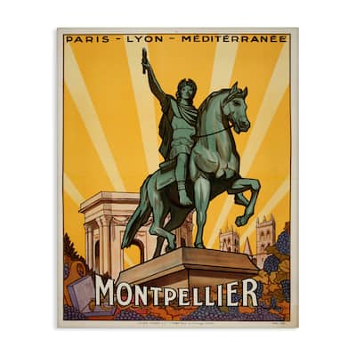 Stupell Montpellier Vintage Advertisement Canvas Wall Art Design By Marcus Jules