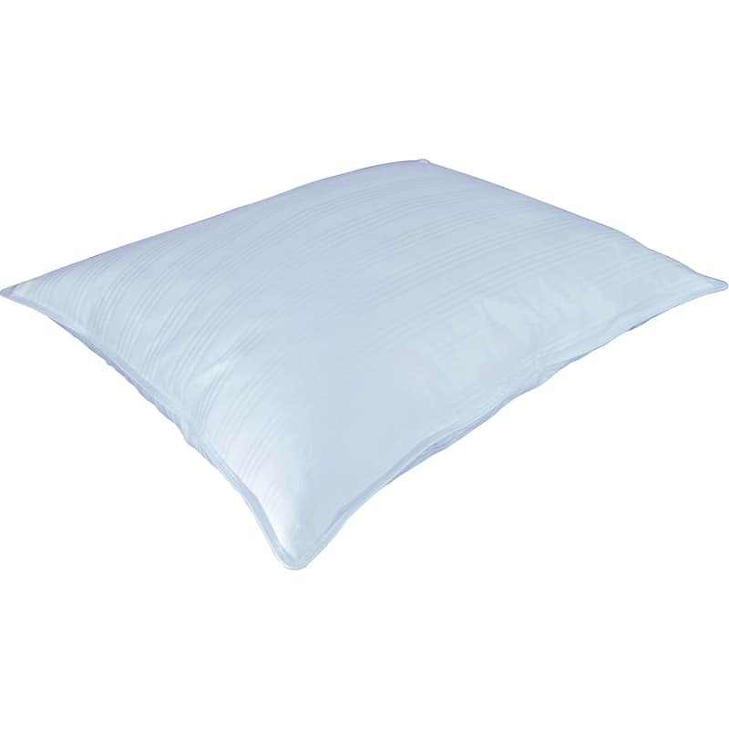 Extra-soft Damask Cotton/White Down Stomach Sleeper Pillow - Standard