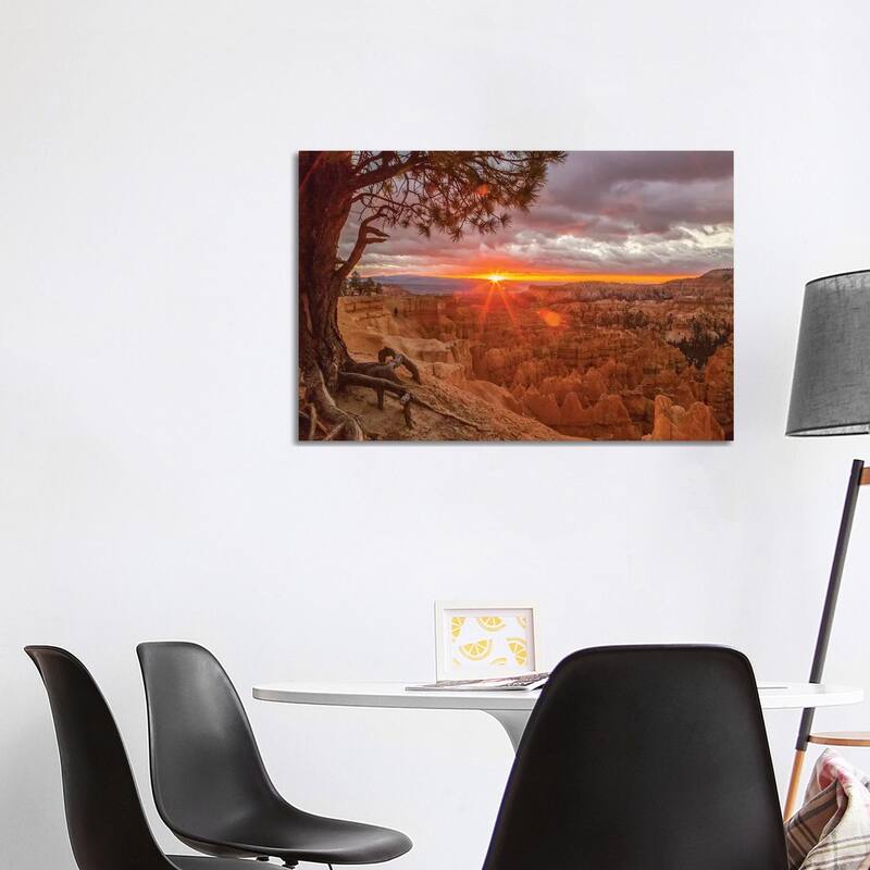 iCanvas "USA, Utah, Bryce Canyon National Park. Sunrise on canyon." by Jaynes Gallery Canvas Print - 26x40x1.5