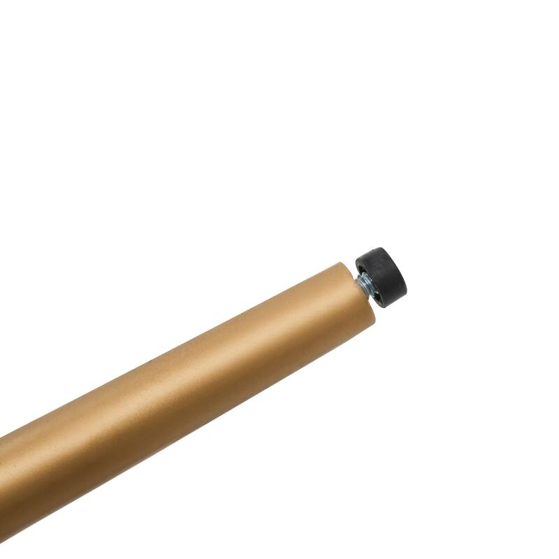 Roomfitters Modern Upholstered Dining Chair with Metal Frame, Elegant Curved Arm Design, Comfortable Accent Seating