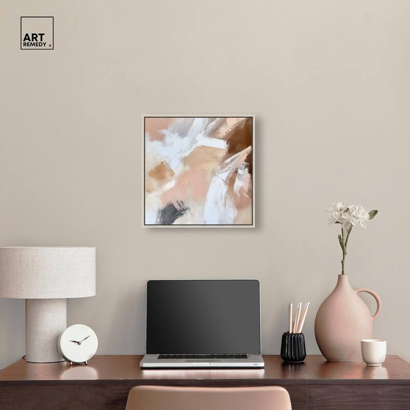 Taupe and Ash I Canvas by Art Remedy