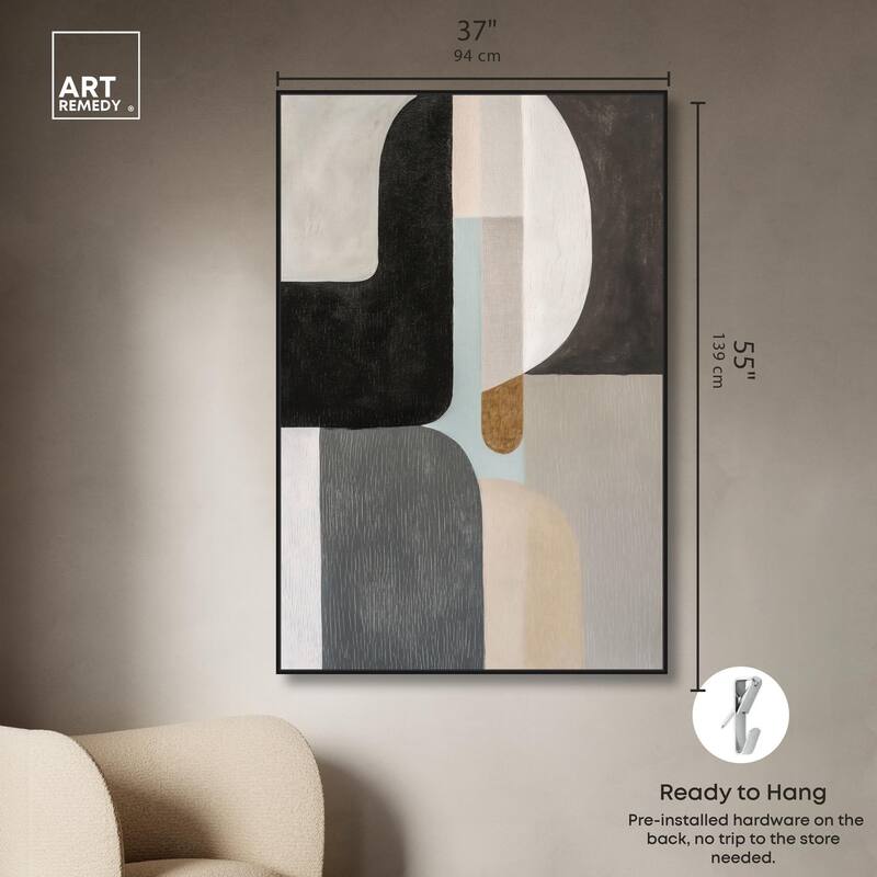 Interlocking Segments III Canvas by Art Remedy