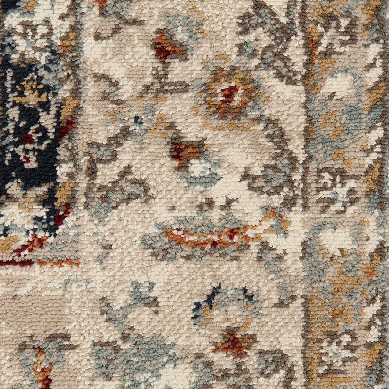 Alurea Samson Beige Bordered Area Rug