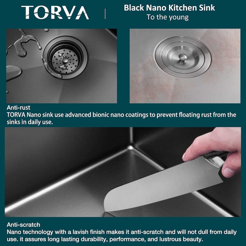 Torva 14 x 18 x 8.5 Bar Sink, 16 Gauge Stainless Steel Single Bowl Undermount