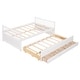 preview thumbnail 9 of 16, Full Size Daybed w/ Twin Size Trundle Storage Bed & Drawers Bunk Bed Frame for Kids, Girls, Boys Easy Space-Saving, Assembly