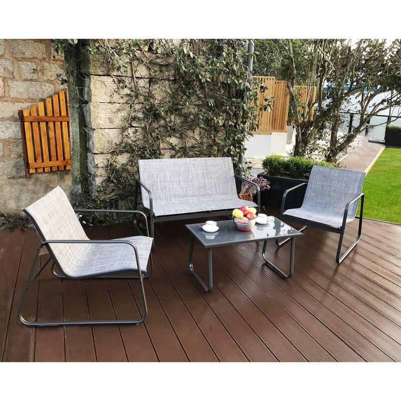 Kozyard Sofia 4 Pieces Patio/Outdoor Conversation Set