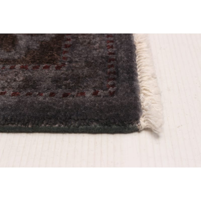 ECARPETGALLERY Hand-knotted Vibrance Grey Wool Rug - 6'0 x 8'7