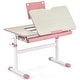 preview thumbnail 10 of 16, Costway Height-Adjustable Kids Desk Children Study Table with Tilt - See Details