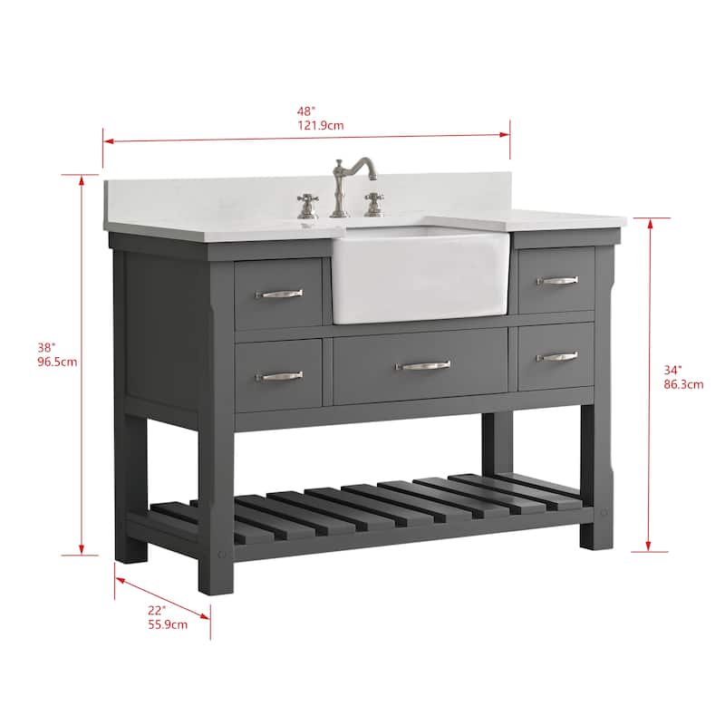 Sudio Design Wesley 48" Bathroom Vanity
