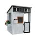 preview thumbnail 3 of 9, Backyard Discovery Caraway Cottage White Cedar Playhouse, Play Kitchen - 4'2" x 3'7"