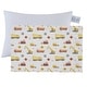 preview thumbnail 10 of 14, 100% Cotton Toddler Pillow & Pillowcase 13"x18" Construction Trucks
