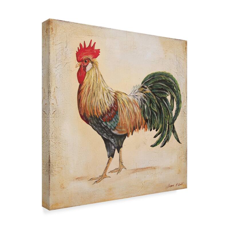 Jean Plout 'Rooster 3' Canvas Art