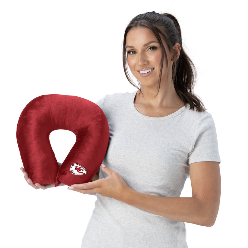 NFL Red Travel Neck Pillow