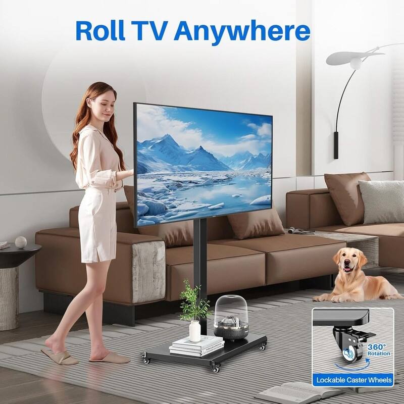 Rolling TV Stand