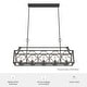 preview thumbnail 5 of 20, Hunter Stone Creek 5-Light Modern Farmhouse Linear Chandelier - Dining Room - Rustic, Transitional