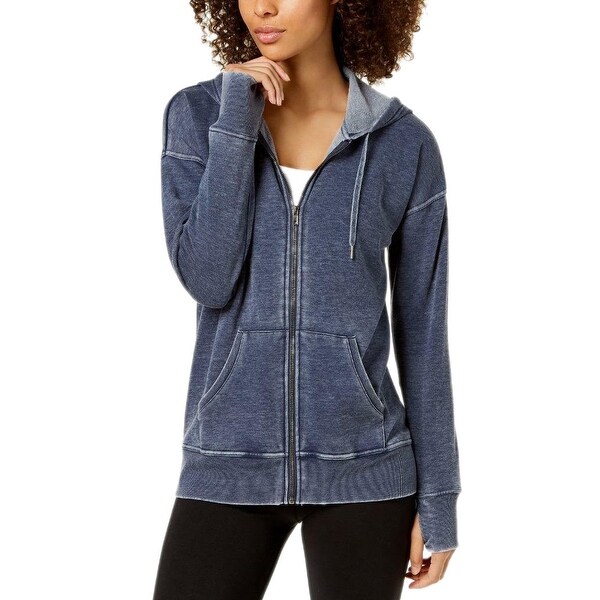 navy zip hoodie women's