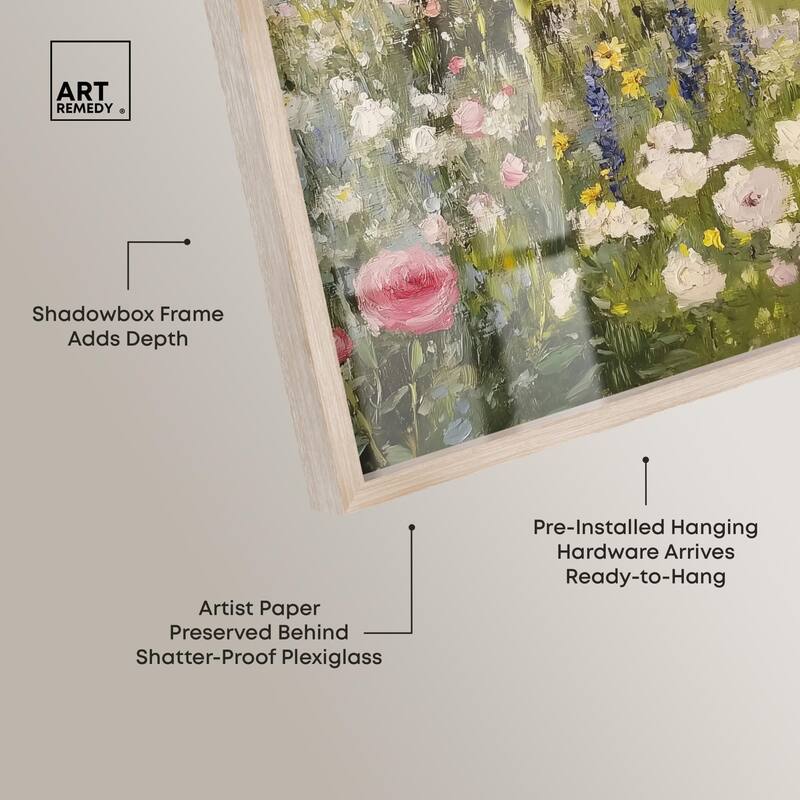 Floral Farmhouse II Shadowbox by Art Remedy