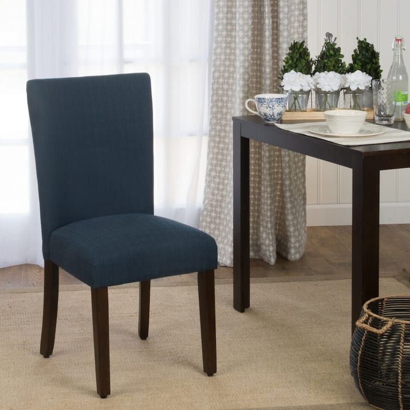 HomePop Parson Dining Chair - Blue Everly Oceanside - Single