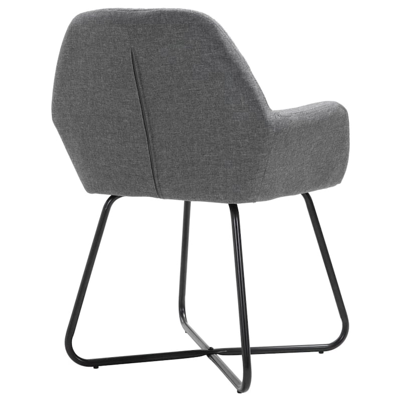 vidaXL Dining Chairs 6 pcs Dark Gray Fabric