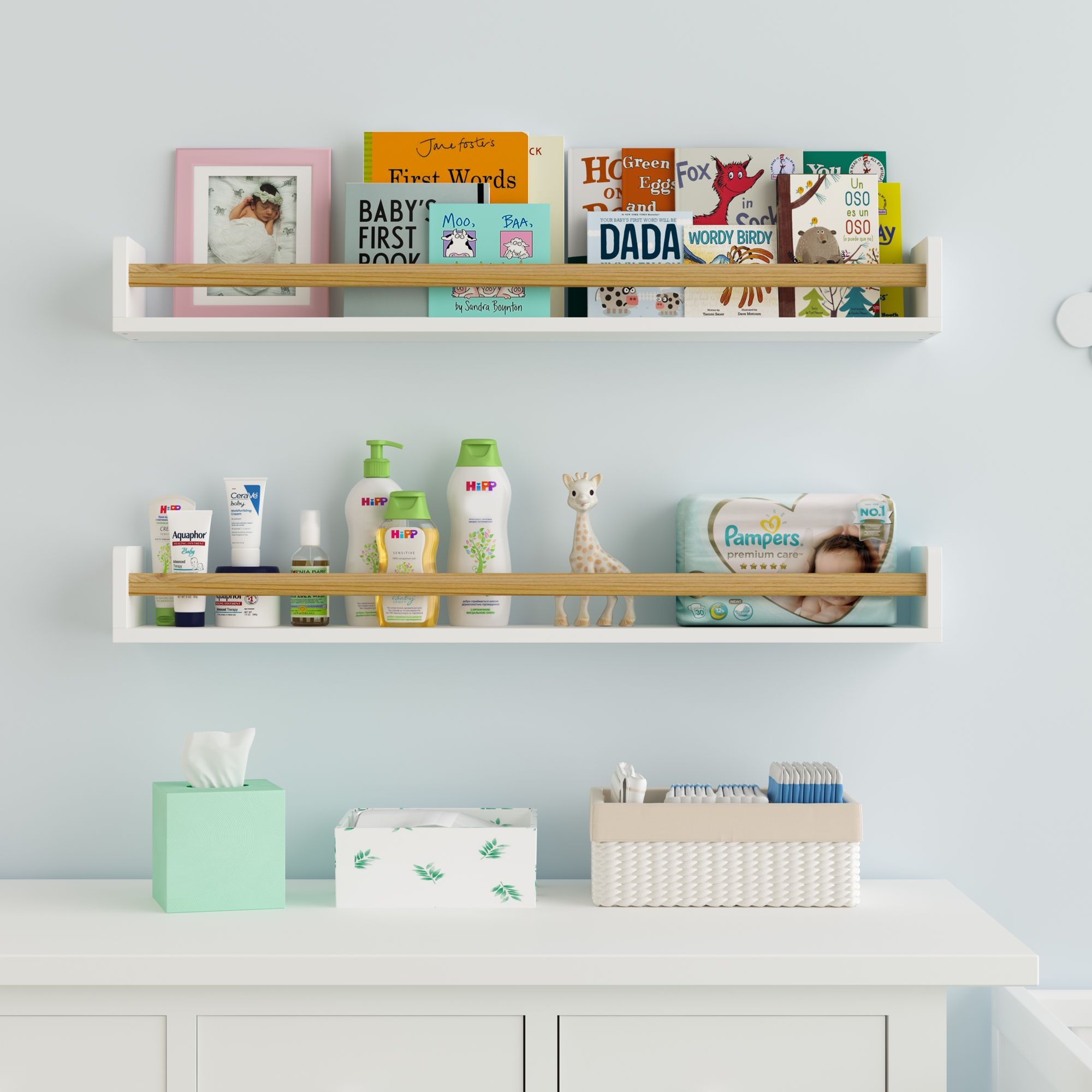 Kids bedroom on sale wall shelves