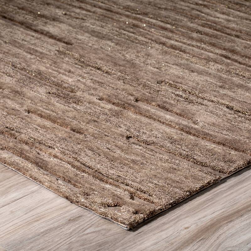 Addison Dazzle Modern Hand Spun Wool and Metallic Area Rug