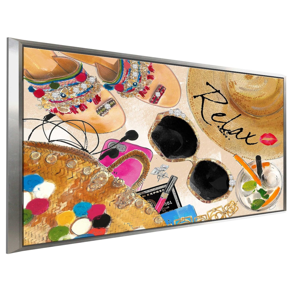 "Her Beach Day" by Jodi Print on Floating Canvas