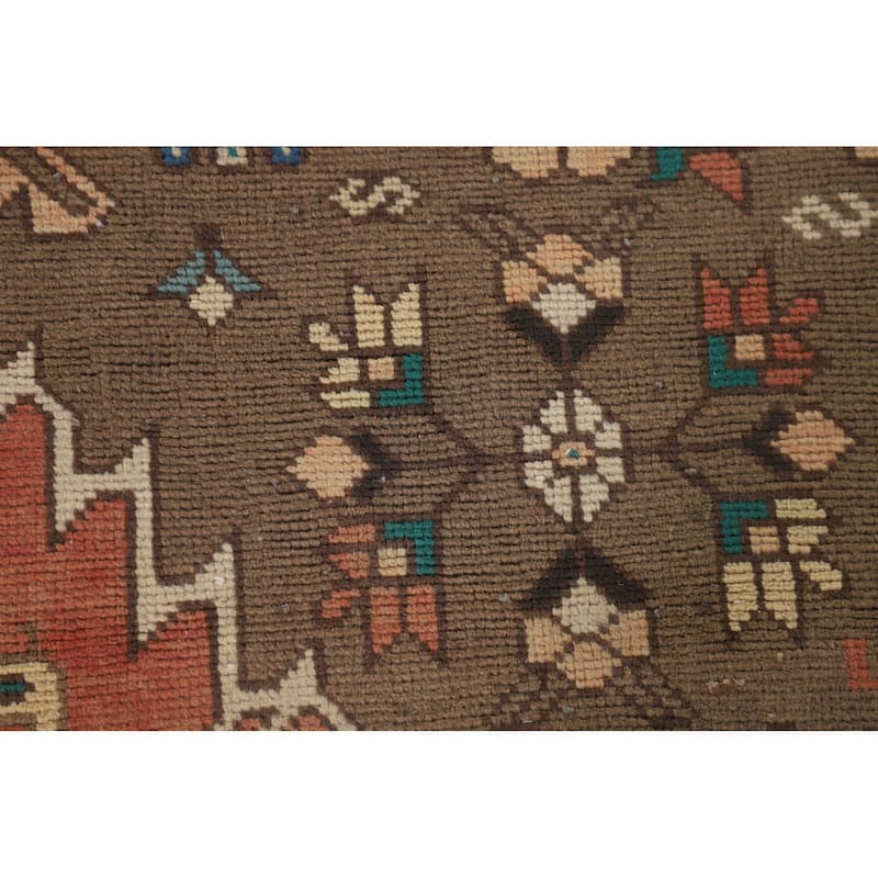 Tribal Bakhtiari Persian Vintage Area Rug Hand-Knotted Wool Carpet - 6'9"x 10'4"
