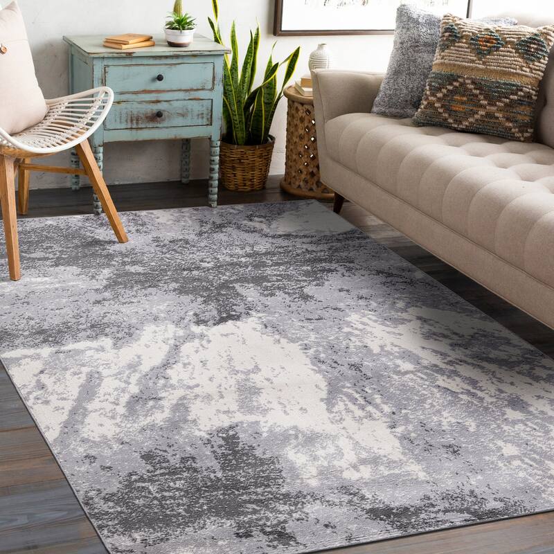 World Rug Gallery Contemporary Modern Abstract Area Rug