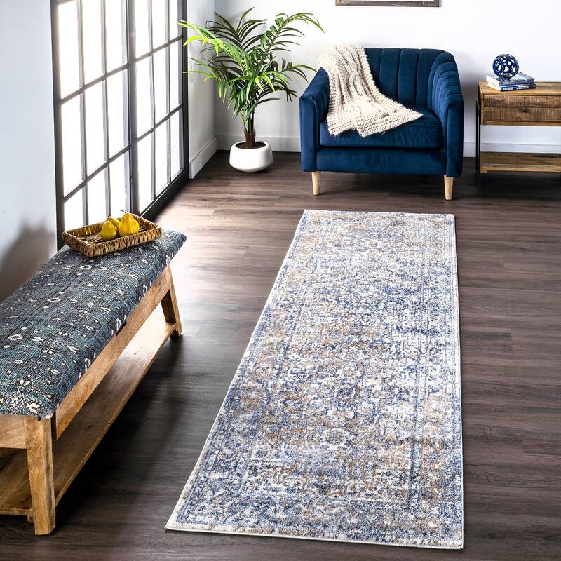 Nuloom Lilah Vintage Medallion Area Rug