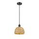 Option Matte Black / Natural Rattan