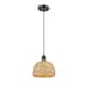Option Matte Black / Natural Rattan