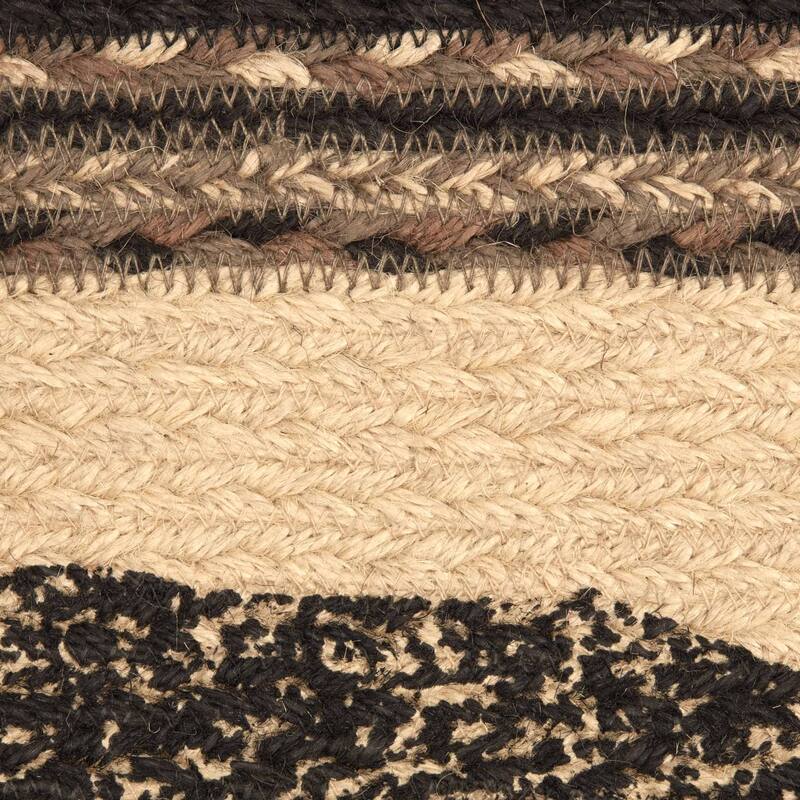 Sawyer Mill Charcoal Cow Jute Placemat Set of 6 12x18 - Placemat 12x18