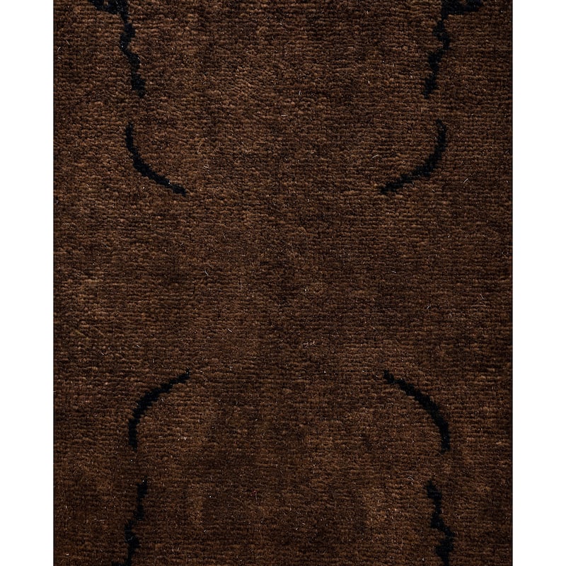 Overdyed One-of-a-Kind Hand-Knotted Area Rug - Brown - 3' 1" x 5' 2"