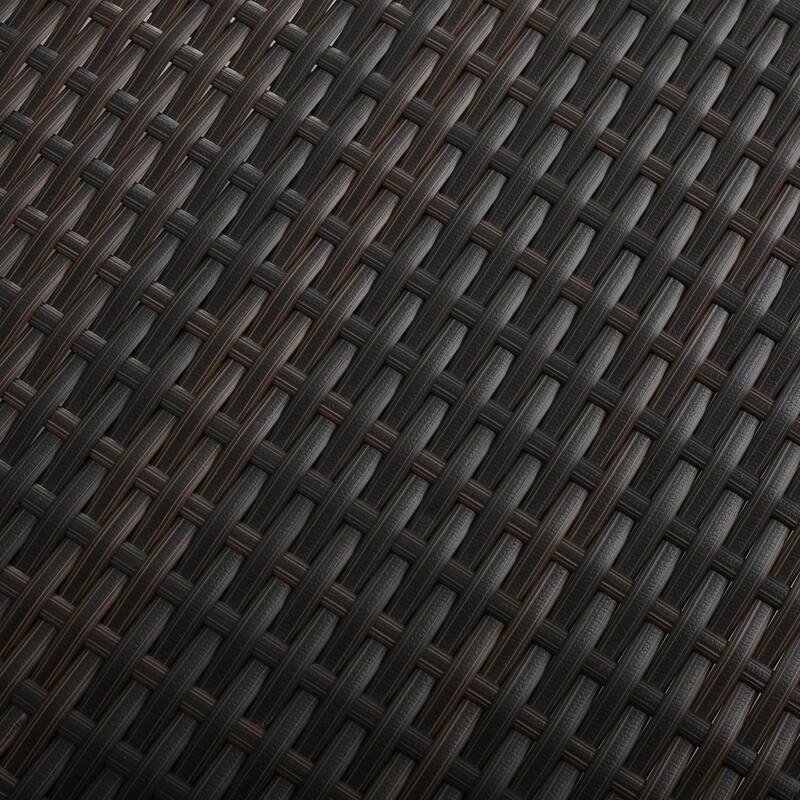 Outdoor Wicker Adjustable Chaise Lounge with Arms w/ table (Set of 2) by Christopher Knight Home