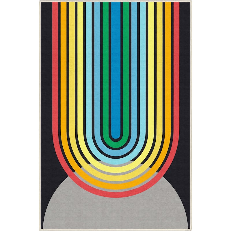 Well Woven Crayola Modern Geometric Stripes Dining Bedroom Playroom Rug