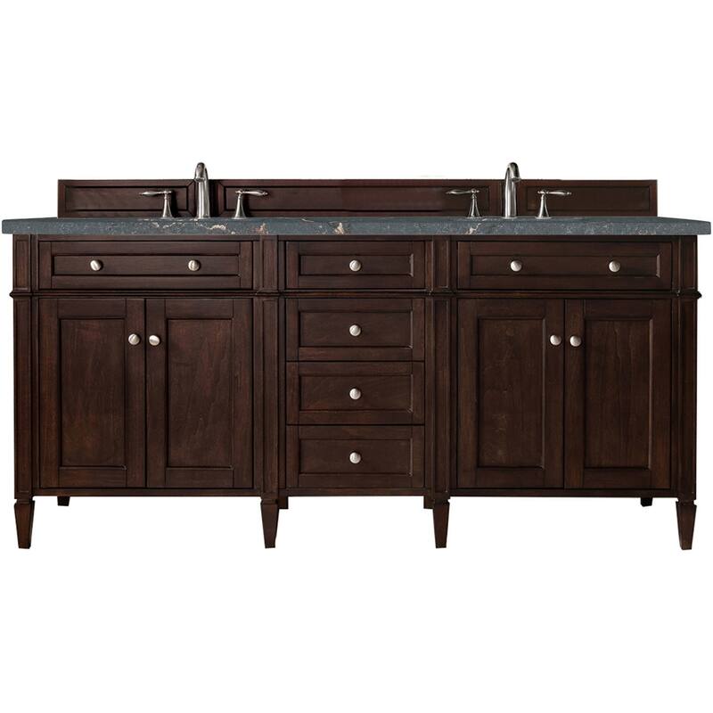 James Martin Vanities 650-V72-FPBL Brittany 72" Free Standing Double - Burnished Mahogany