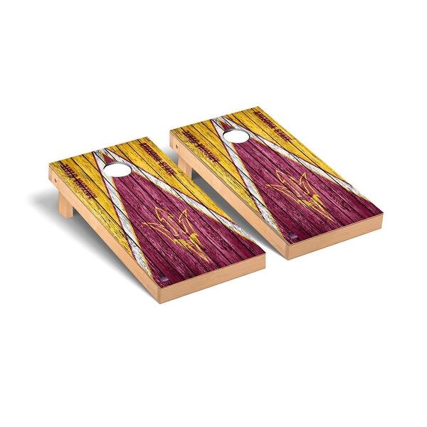 slide 2 of 5, Arizona State ASU Sun Devils 2x4 Pro Cornhole Boards - V7 Include Carrying Case