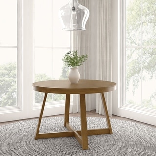 Plank and Beam Classic Solid Wood Round Dining Table - 47"