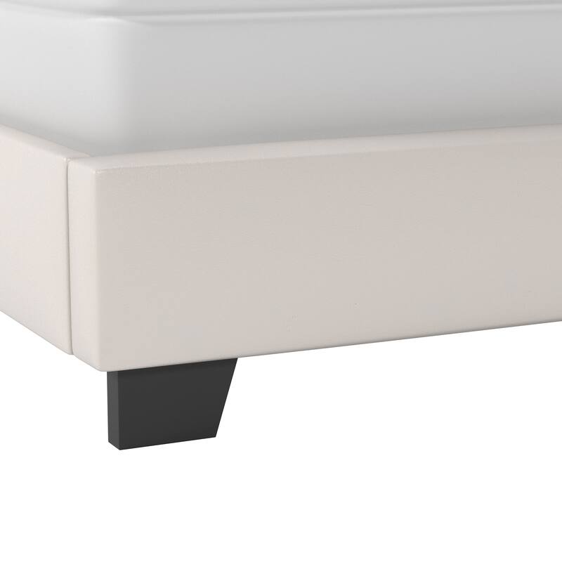 Gayle Nailhead Trim Faux Leather Upholstered Bed, by Hillsdale