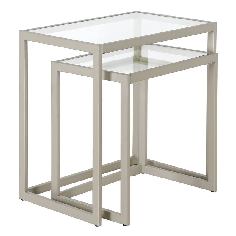 Rocco Rectangular Nested Side Table - 22" Wide