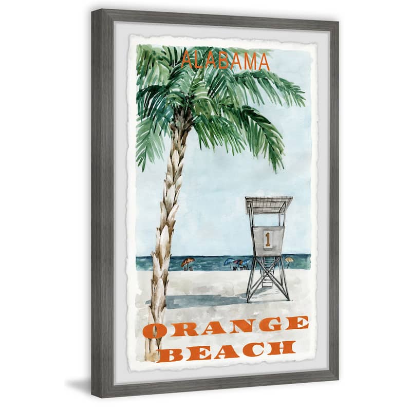 'Orange Beach Alabama' Framed Painting Print
