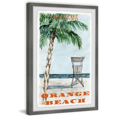 'Orange Beach Alabama' Framed Painting Print