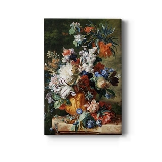 Bouquet of Flowers in an Urn Premium Gallery Wrapped Canvas - Ready to Hang