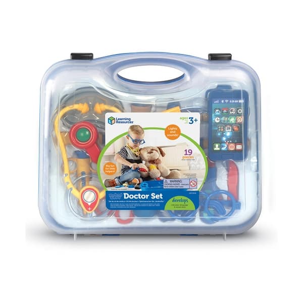 slide 1 of 1, Pretend & Play 19-piece Doctor Set