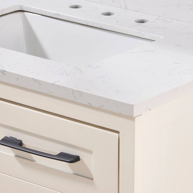 Altair Oderzo Bathroom Vanity Countertop in Aosta White Finish