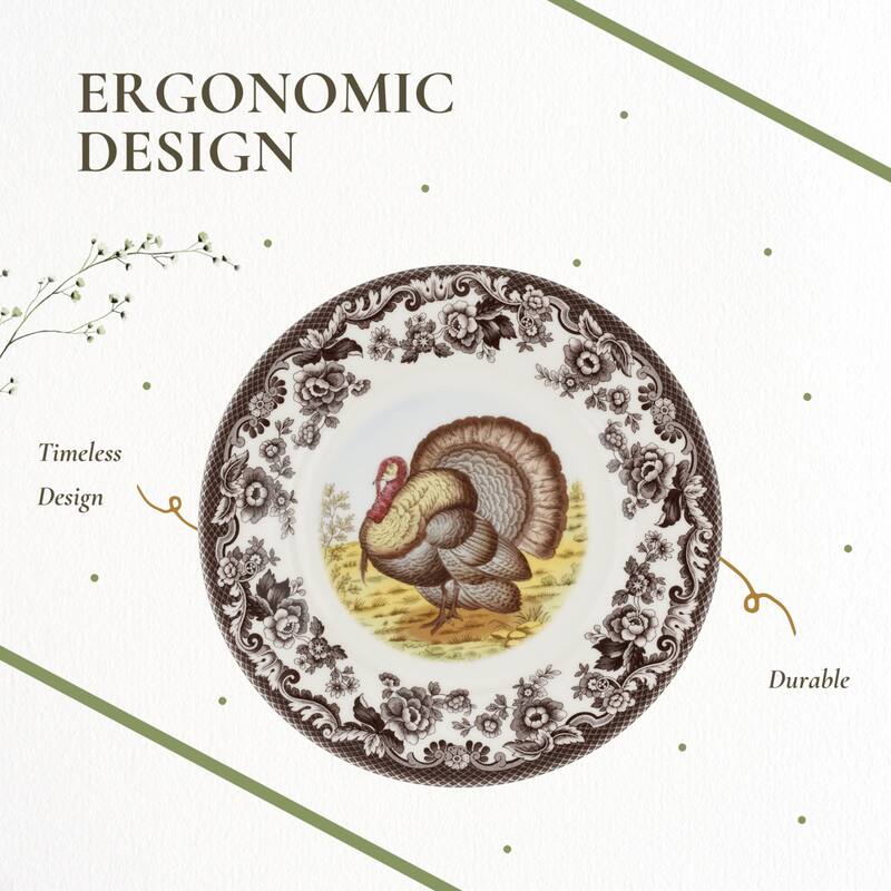 Spode Woodland Luncheon Duck Motif Plate